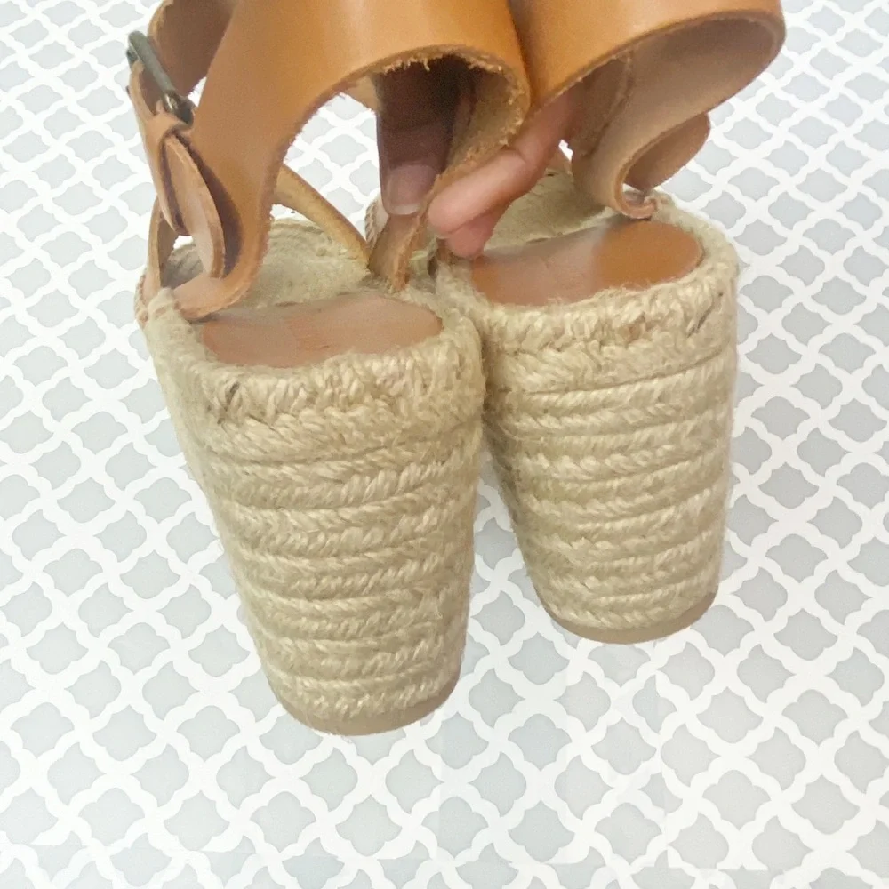 NIB Soludos Minorca High Platform Leather Sandal